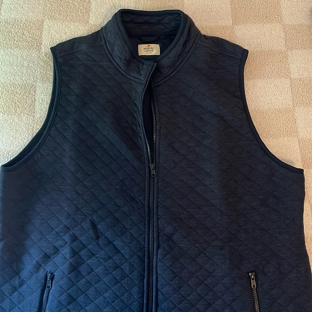 Marine Layer men’s quilted lightweight vest